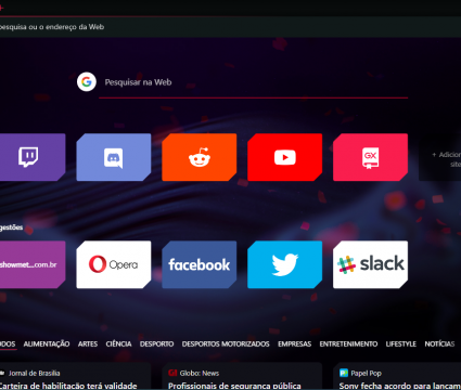 Opera gx, o navegador gamer dedicado para jogos Opera gx: interface