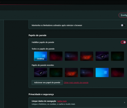 Opera gx, o navegador gamer dedicado para jogos Opera gx: papel de parede