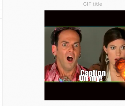 Como transformar vídeo do youtube em gif facilmente Captura de tela do site gifs. Com. À direita, o vídeo com cena do filme as branquelas. À esquerda, a seção flip horizontally é exibida.