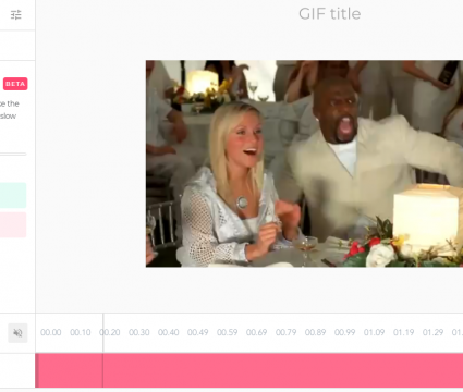 Como transformar vídeo do youtube em gif facilmente Captura de tela do site gifs. Com. À direita, o vídeo com cena do filme as branquelas. À esquerda, a seção ping pong é exibida.