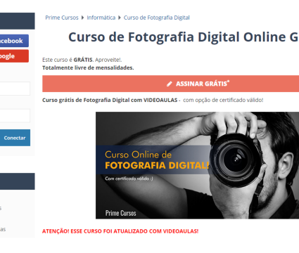 Os 10 melhores cursos de fotografia online para tirar as melhores fotos Curso de fotografia online - prime cursos