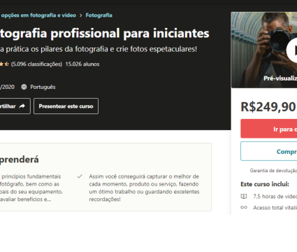 Os 10 melhores cursos de fotografia online para tirar as melhores fotos Curso online de fotografia em português da udemy