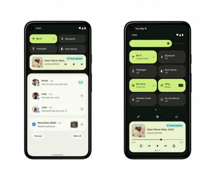Android 12 traz novo visual e mais privacidade, veja novidades Aqui podemos ver a extensão da repaginada visual das configurações e do acesso rápido, além das notificações e informações importantes.