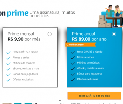 Os 5 serviços de streaming mais populares no brasil Amazon prime video e seus preços