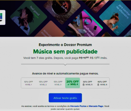 Descontos do mercado livre para streamings: o que você precisa saber! Deezer com descontos mercado pontos