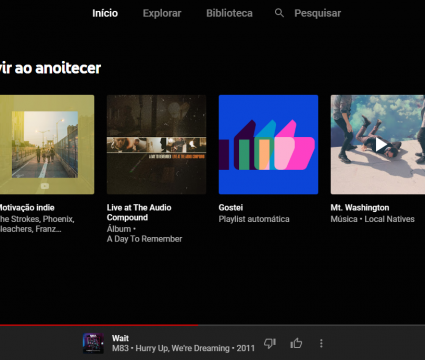 Youtube premium vale à pena? Saiba tudo sobre o serviço Tela inicial do youtube music