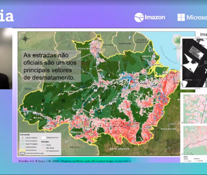 Previsia: inteligência artificial ajuda na prevenção dos desmatamentos na amazônia Previsia: inteligência artificial ajuda na prevenção dos desmatamentos na amazônia. Tecnologia foi desenvolvida em parceria entre microsoft, vale e o imazon, fazendo parte da microsoft mais brasil
