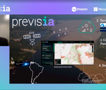 Previsia: inteligência artificial ajuda na prevenção dos desmatamentos na amazônia Previsia: inteligência artificial ajuda na prevenção dos desmatamentos na amazônia. Tecnologia foi desenvolvida em parceria entre microsoft, vale e o imazon, fazendo parte da microsoft mais brasil