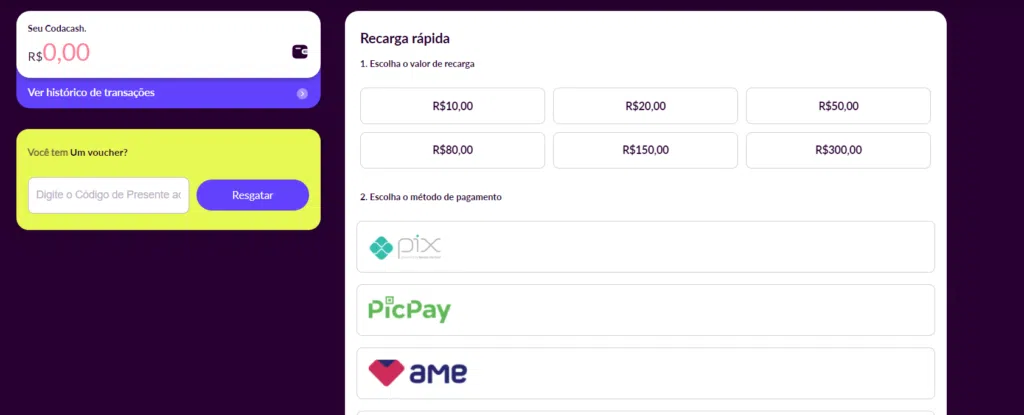 Codashop lança carteira virtual Codacash para jogos mobile