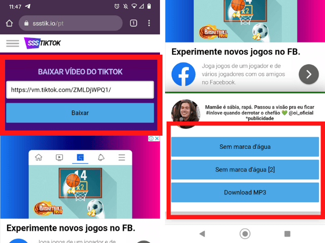 Como baixar vídeo do TikTok