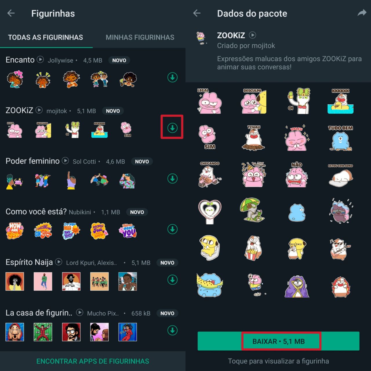 Como baixar figurinhas animadas no WhatsApp