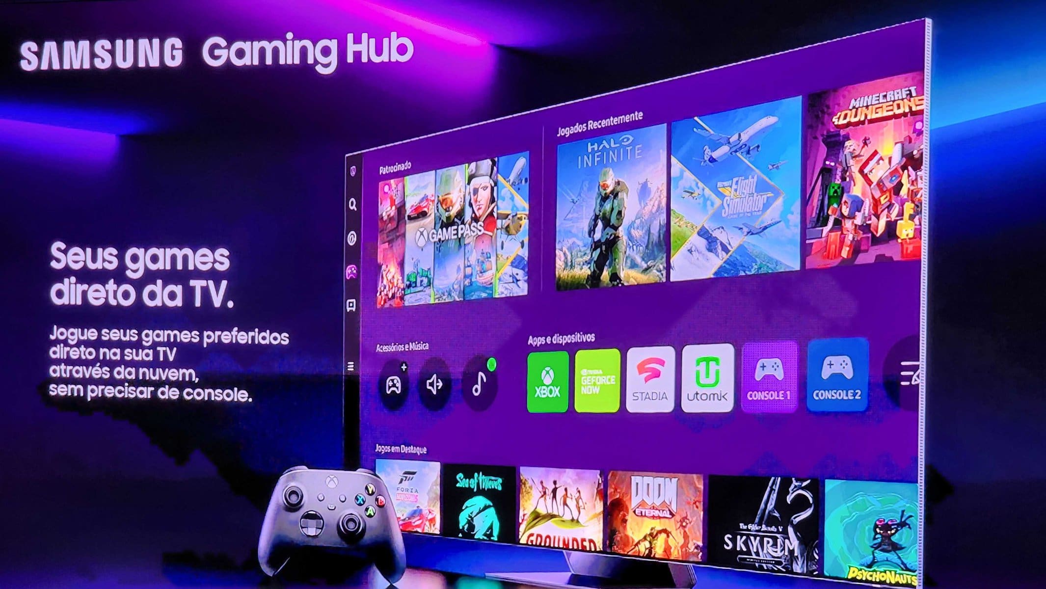 Samsung explica como jogar Xbox sem console no Gaming Hub