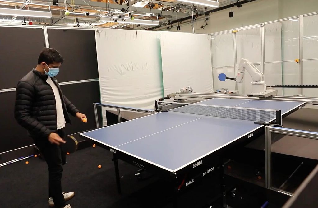 Nasa, spacex e o telescópio hubble | trio Sim2real, uma inteligência artificial do google que foi aplicada a um robô para jogar pingue-pongue. Imagem: techcrunch