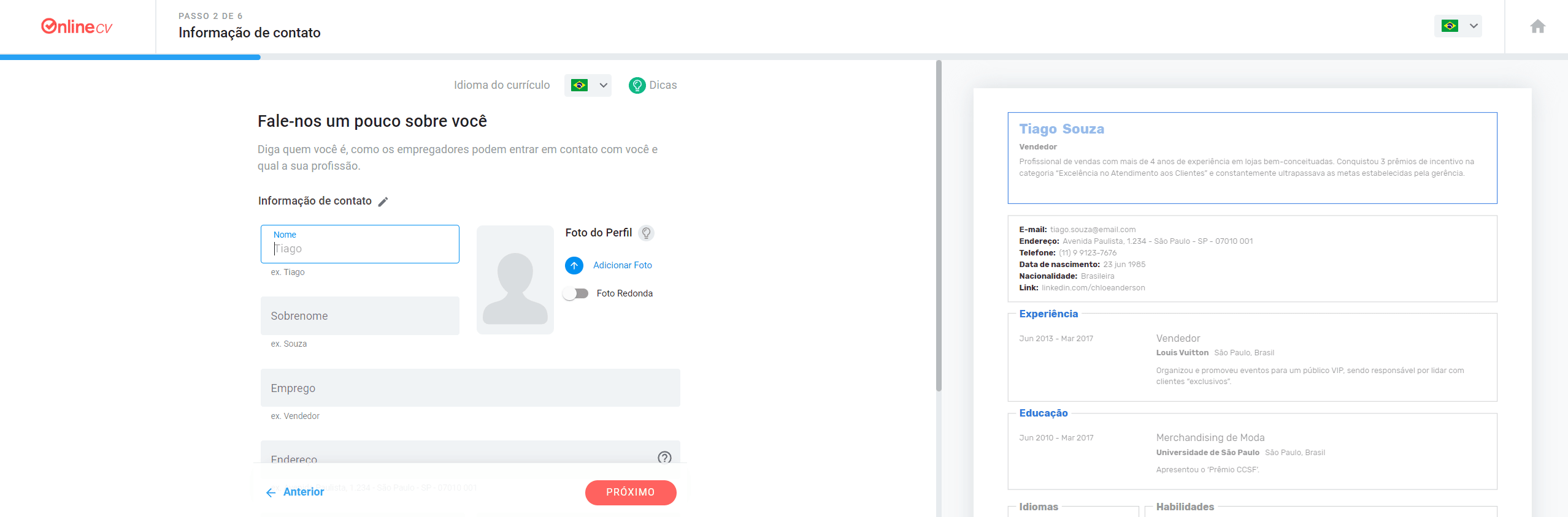 Como usar um gerador de currículo online