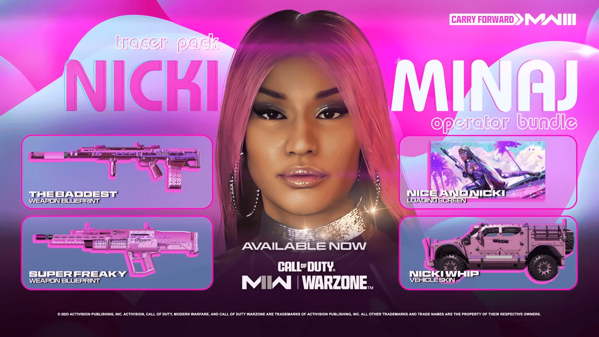 Nicki Minaj e diversos itens exclusivos chegam ao Call of Duty