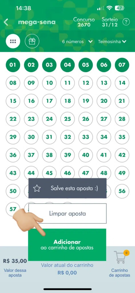 Como jogar na Mega-Sena pela internet