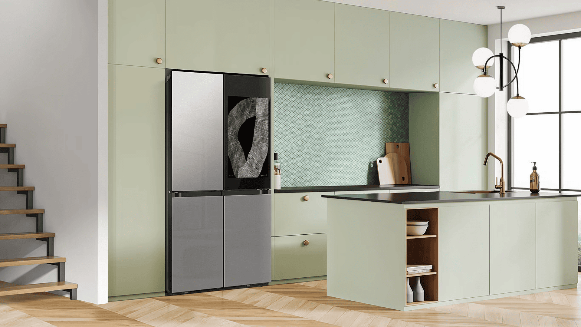 Samsung lança geladeira Bespoke AI Family Hub com tela de 32” na porta