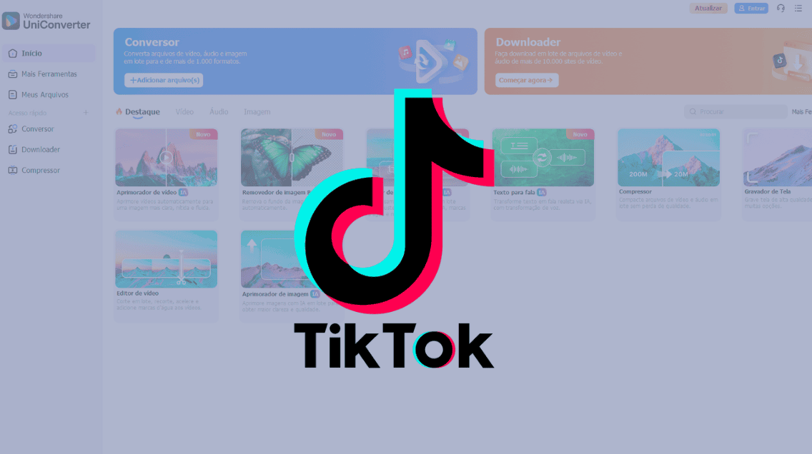 Como baixar música do TikTok em MP3 grátis com o Wondershare UniConverter